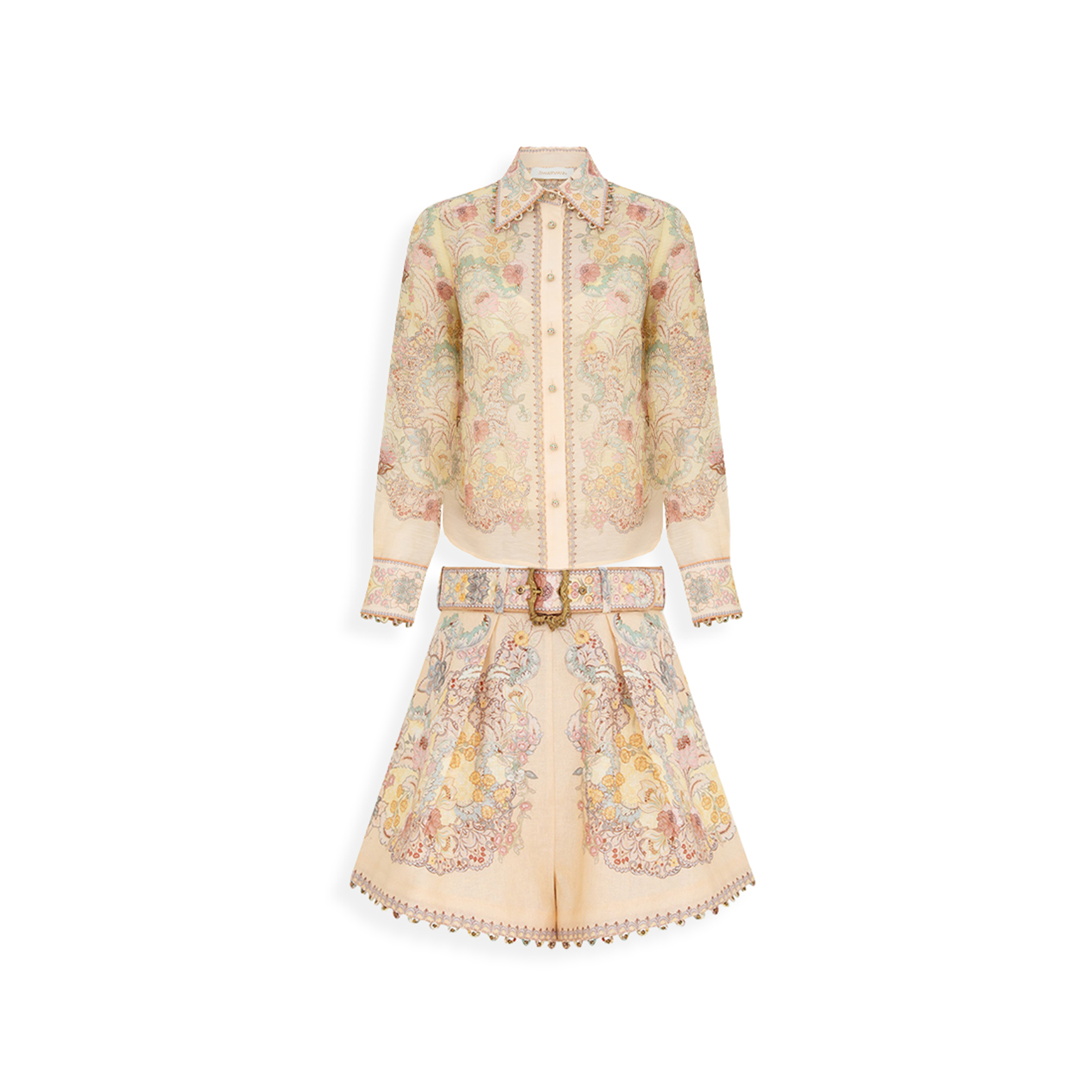 ZIMMERMANN REBELLION SHIRT SET 6931TC261